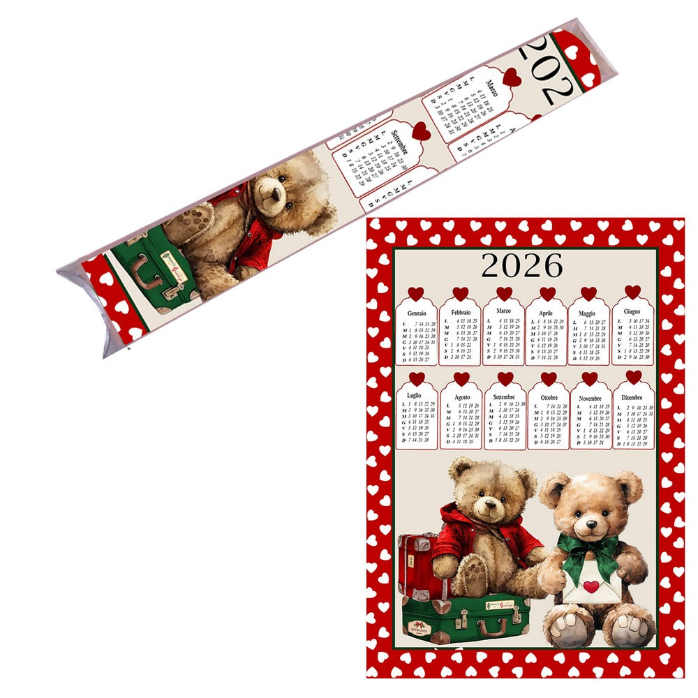 Strofinaccio Calendario in astuccio CON ASTINA