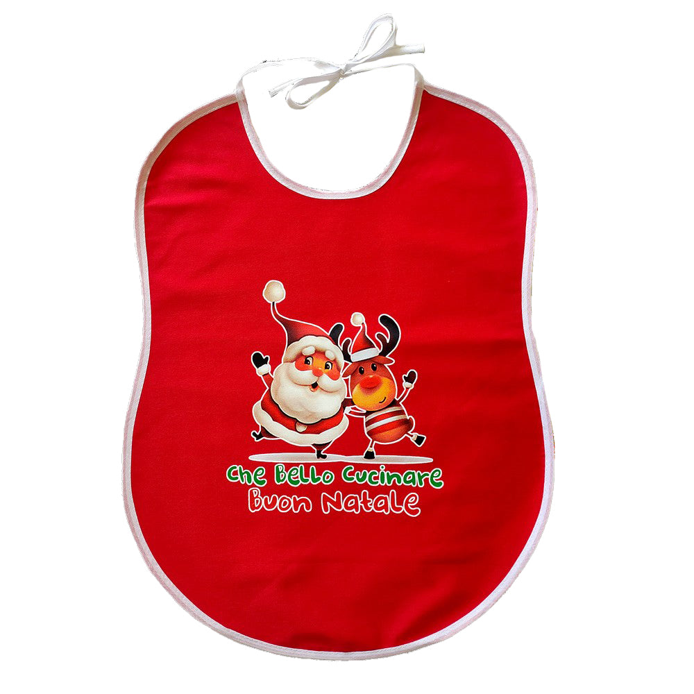 Bavaglione CHRISTMAS cm. 45X60 con transfer