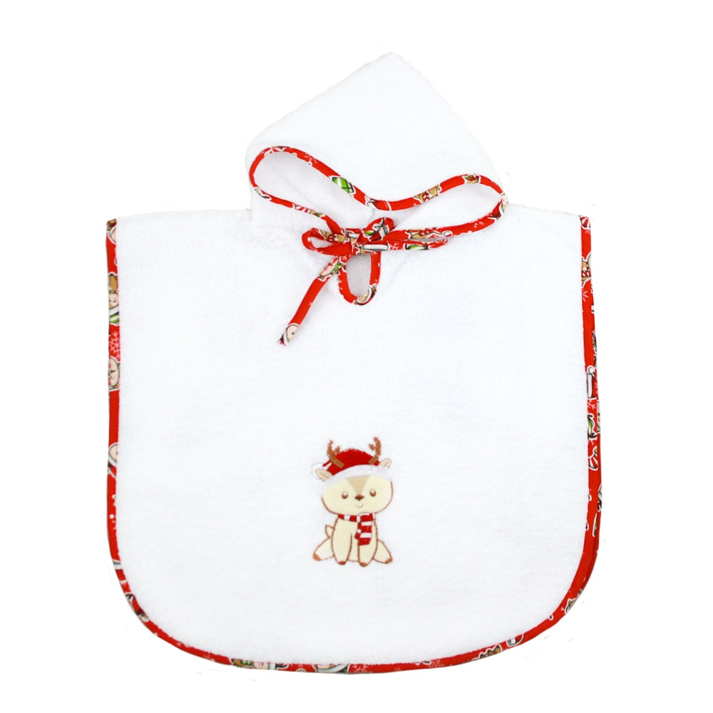 Poncho bimbo RUDOLPH cm.45x47 con cappuccio in spugna