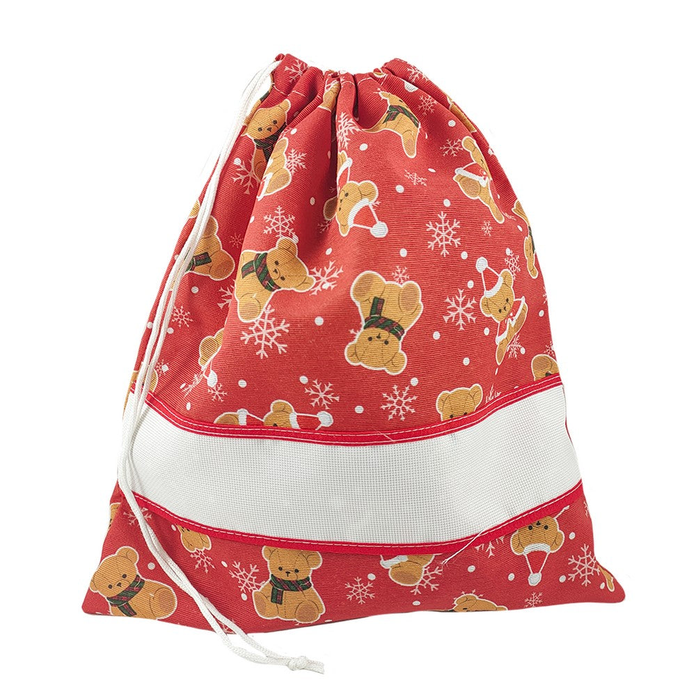 Sacchetto doni BIG DANCER cm.48x60 in tela stampata con inserto da ricamare