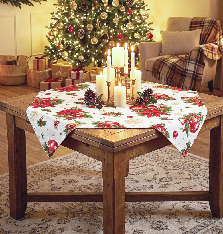Centrotavola cm.90x90 CHRISTMAS