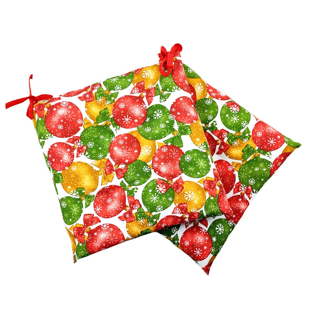 Cuscini coprisedia trapuntino CHRISTMAS confezione 2 pezzi