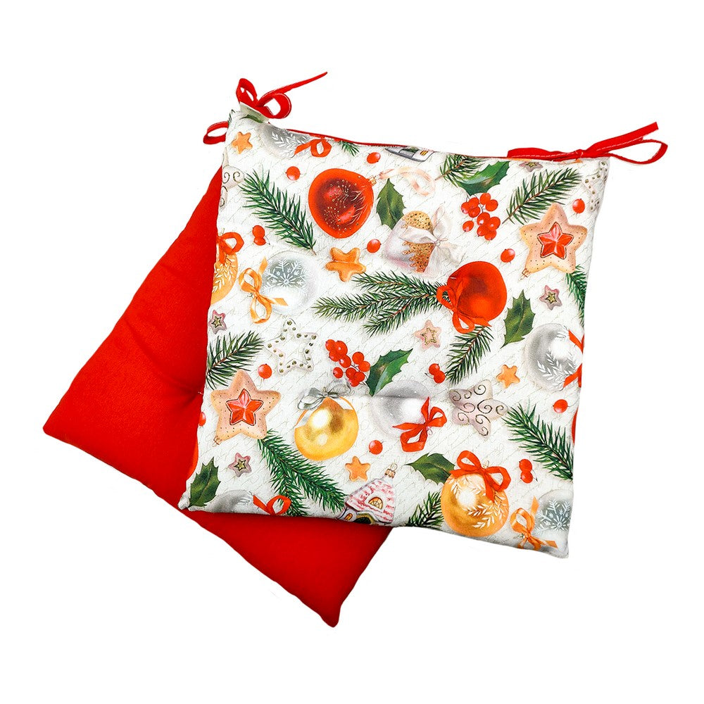 Cuscini coprisedia trapuntino CHRISTMAS Confezione 2 pezzi