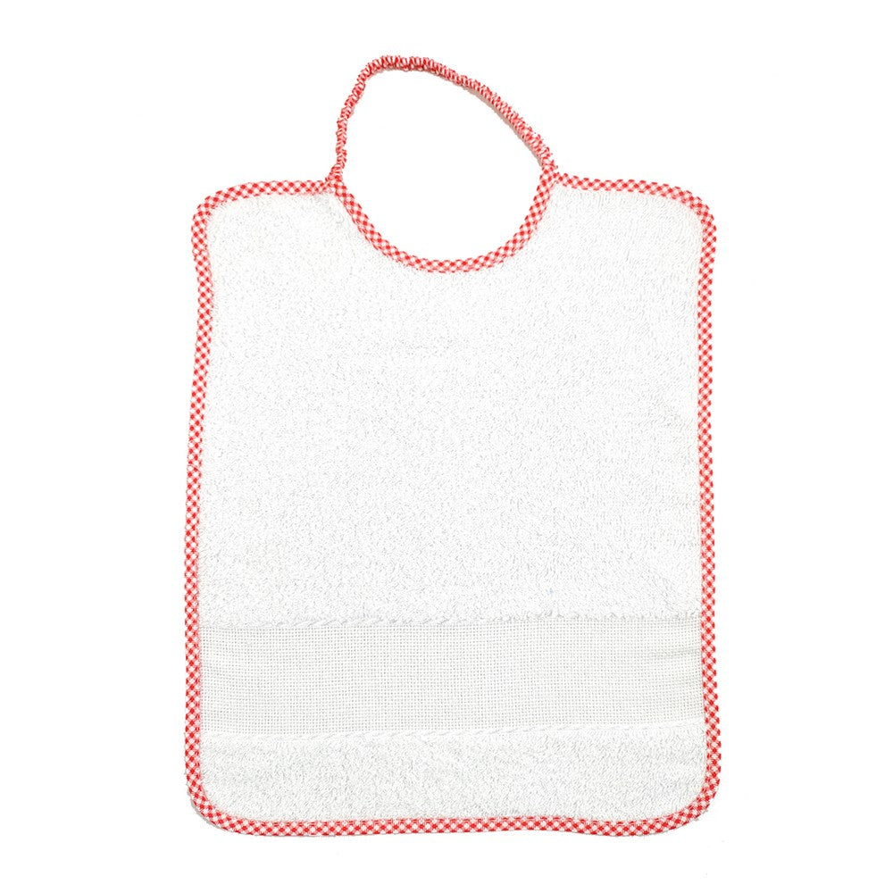 Bavaglino AIDA cm.25x32 con elastico da ricamare