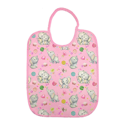 Bavaglino SPLASH in tela accoppiata con spugna cm.27x34 con elastico