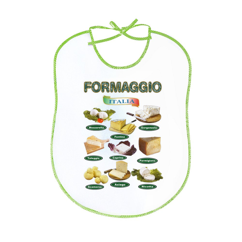 Bavaglione linea RICETTE cm.45x60 con laccetti stampati