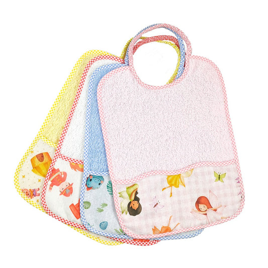 Bavaglino WOODY in spugna con tasca