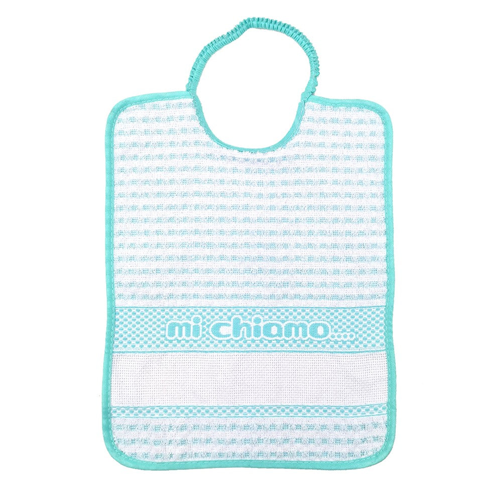 Bavetta da ricamare MI CHIAMO cm. 24x30 con elastico