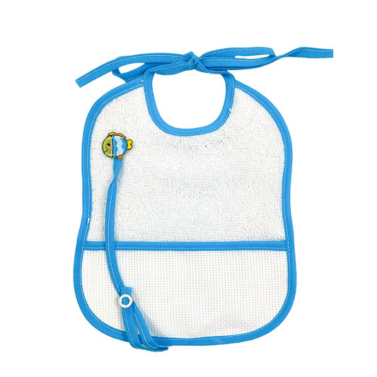 Bavetta ANIMALETTO cm.16x18 con tasca da ricamare