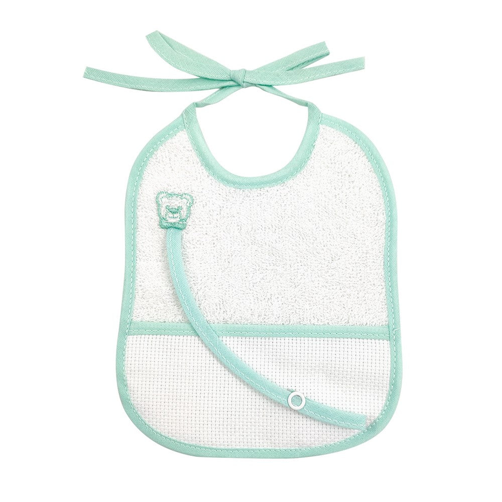 Bavetta ANIMALETTO cm.16x18 con tasca da ricamare