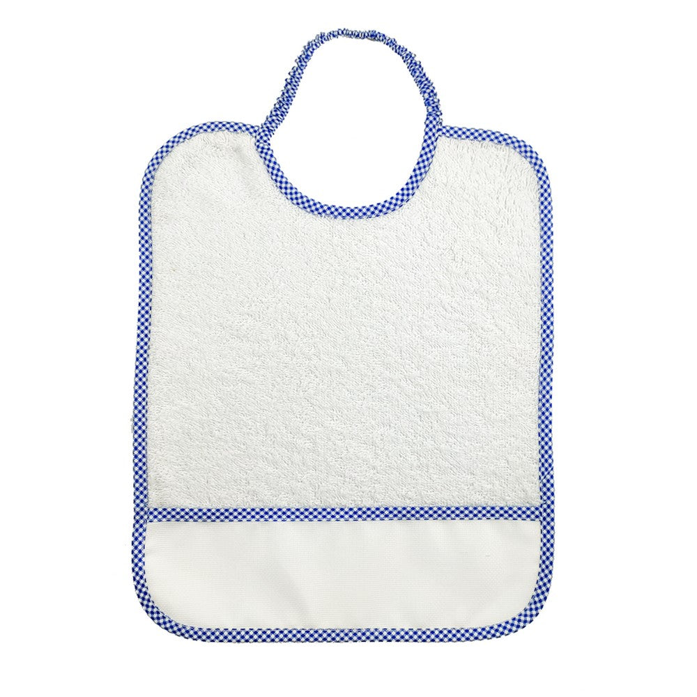 6 BAVAGLINI MAXI 29X36 con ELASTICO personalizzati con il nome che vuoi tu.