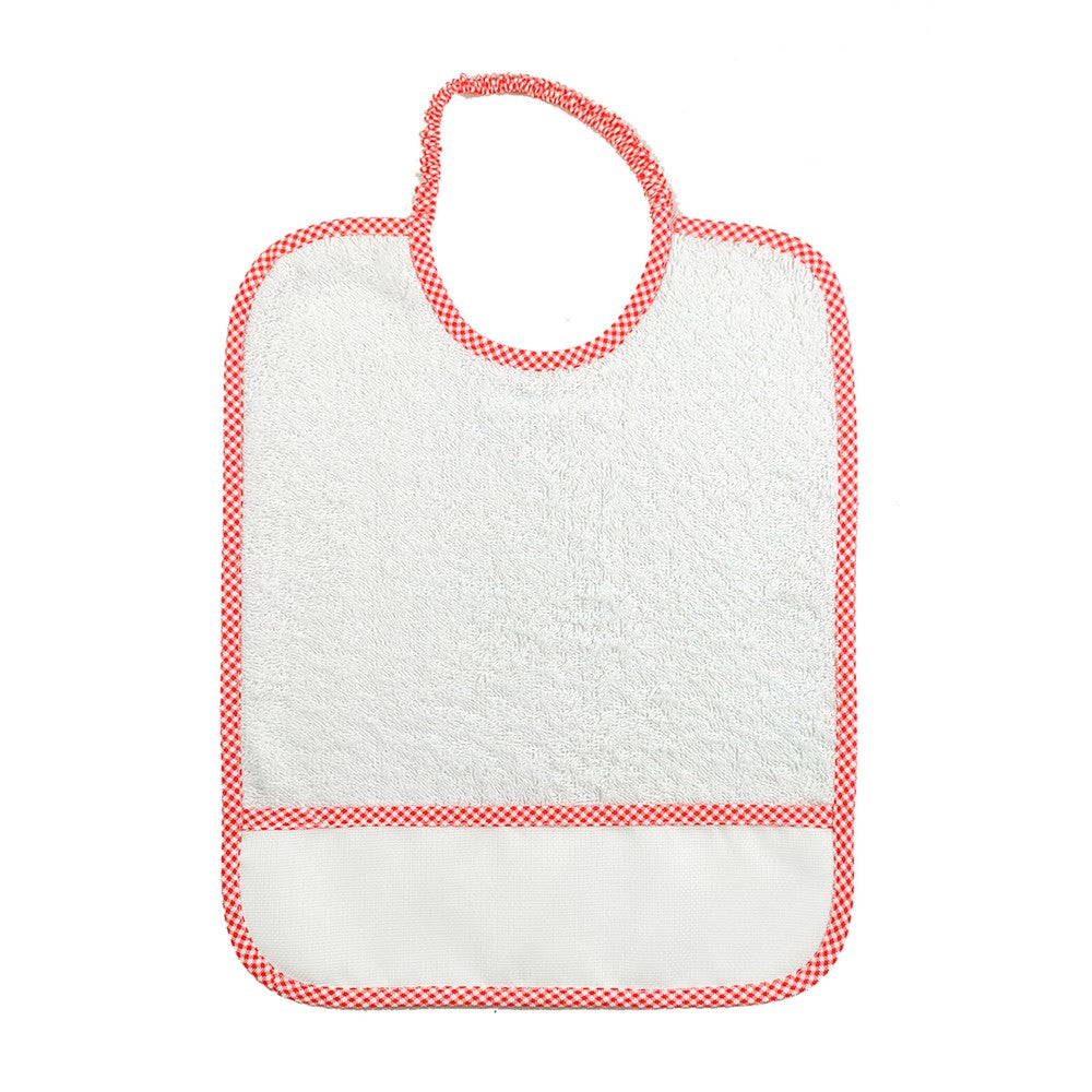 6 BAVAGLINI MAXI 29X36 con ELASTICO personalizzati con il nome che vuoi tu.