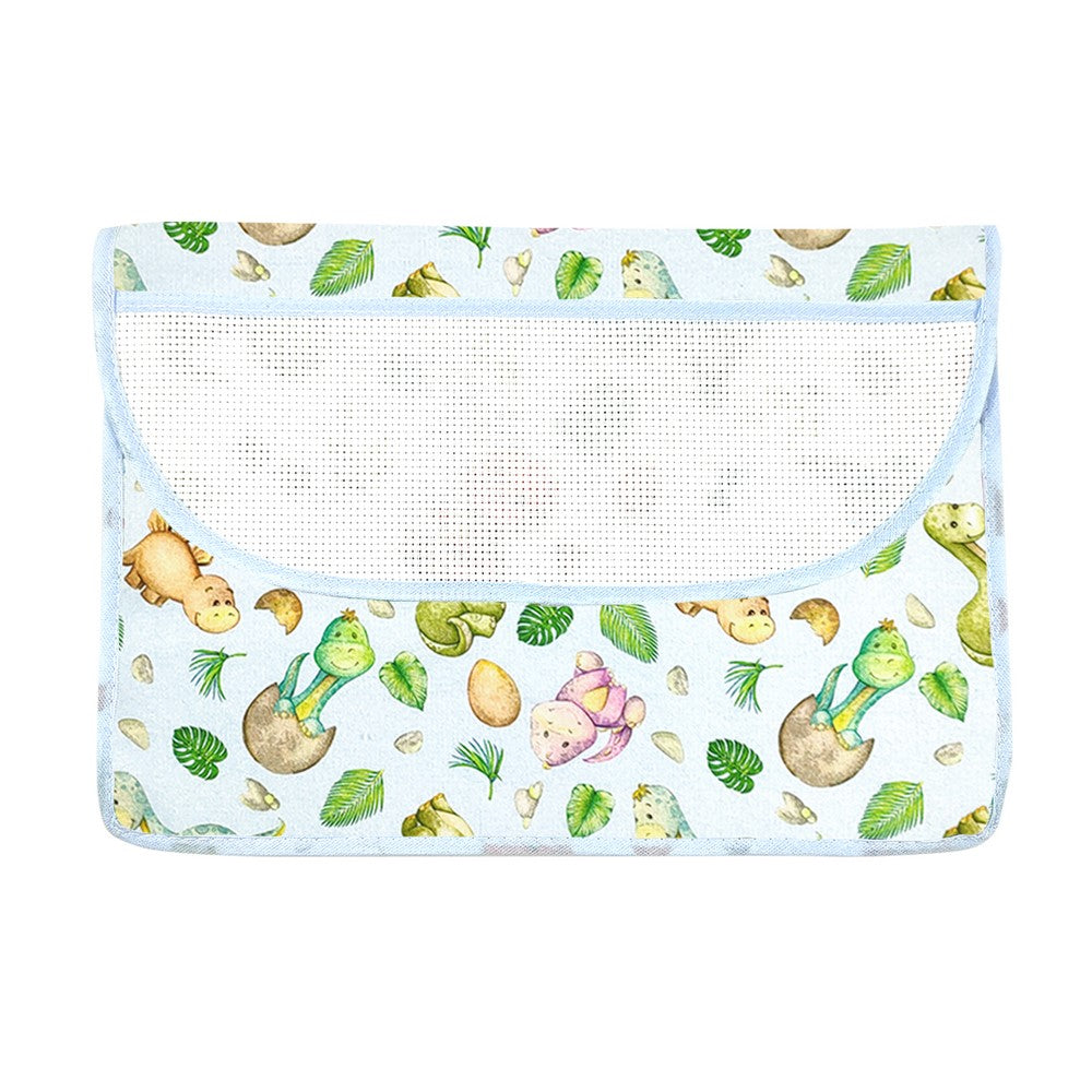 Bustina PORTA TOVAGLIOLI/BAVAGLINI cm.20x29 con tasca PERSONALIZZATA