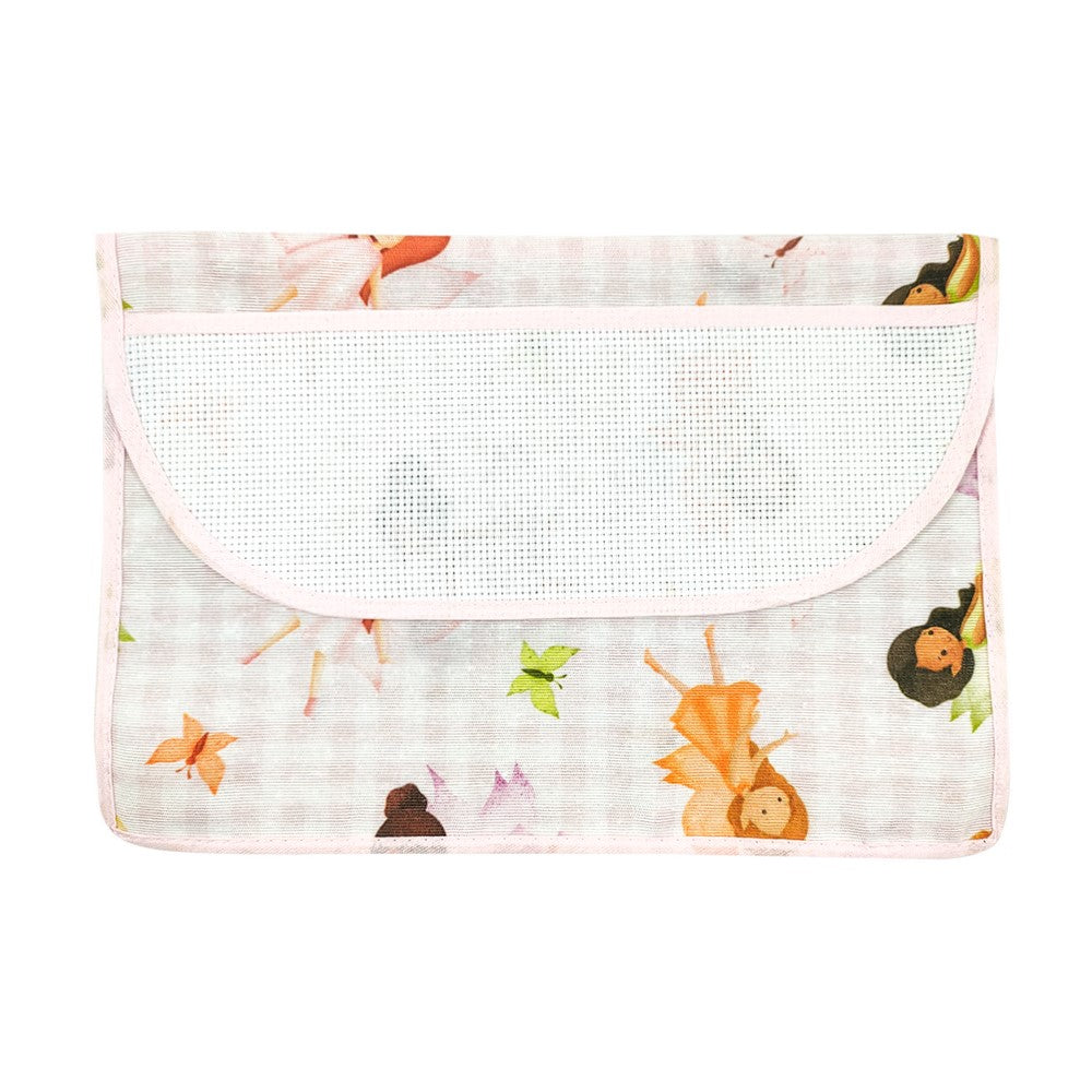 Bustina PORTA TOVAGLIOLI/BAVAGLINI cm.20x29 con tasca PERSONALIZZATA