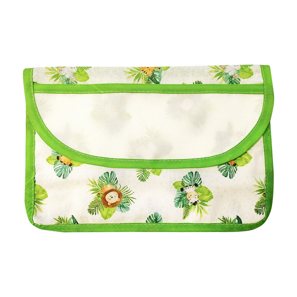Bustina PORTA TOVAGLIOLI/BAVAGLINI cm.20x29 con tasca PERSONALIZZATA