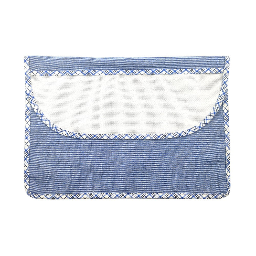 Bustina PORTA TOVAGLIOLI/BAVAGLINI cm.20x29 con tasca PERSONALIZZATA