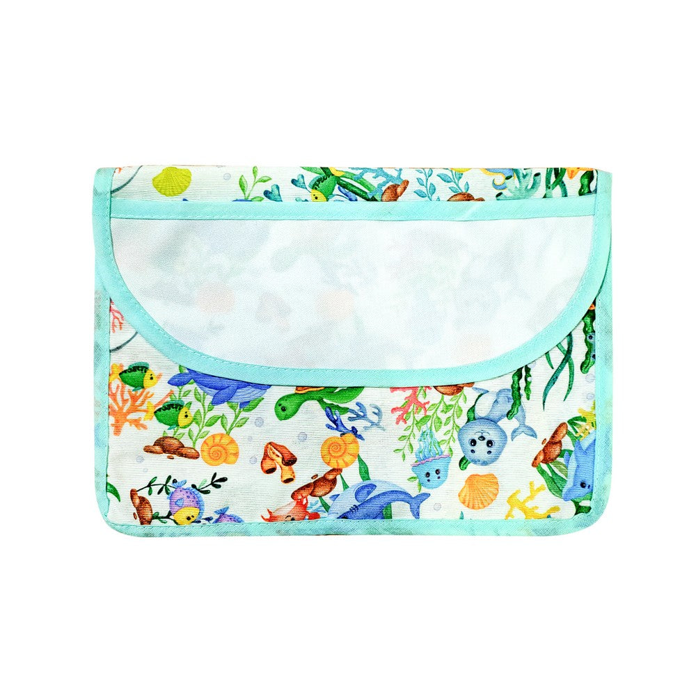 Bustina PORTA TOVAGLIOLI/BAVAGLINI cm.20x29 con tasca PERSONALIZZATA