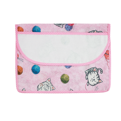 Bustina PORTA TOVAGLIOLI/BAVAGLINI cm.20x29 con tasca PERSONALIZZATA