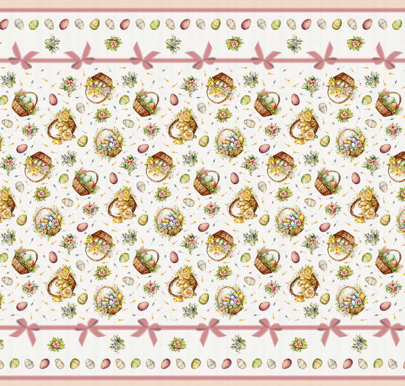 Tovaglia x 12 FASCIATA cm.140x250 EASTER