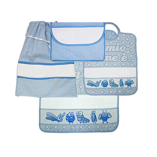 Set asilo 4 pezzi personalizzato con il nome che vuoi tu