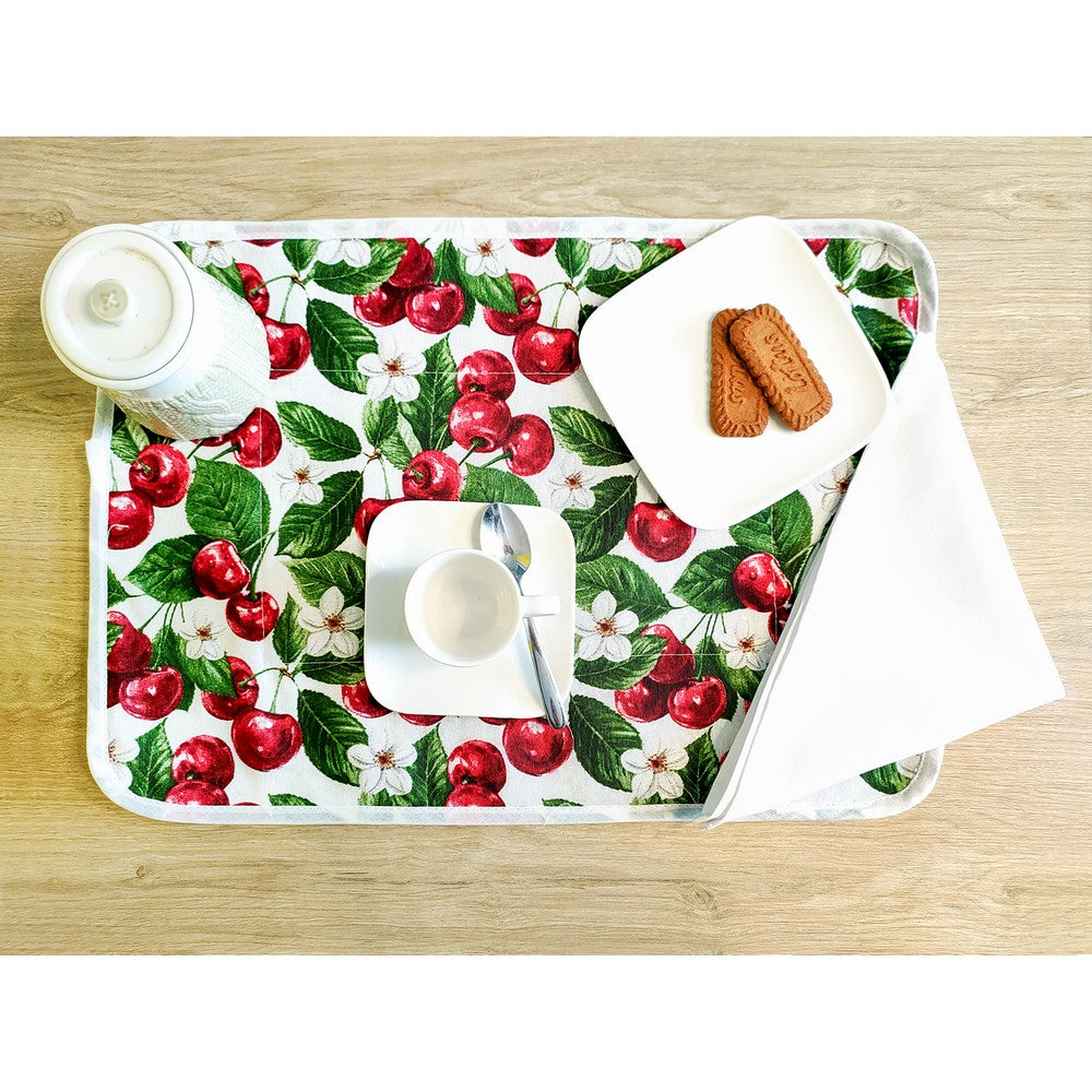 Set prima colazione SUMMER: tovaglietta imbottita+tovagliolo