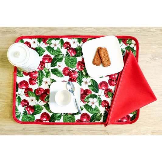 Set prima colazione SUMMER: tovaglietta imbottita+tovagliolo