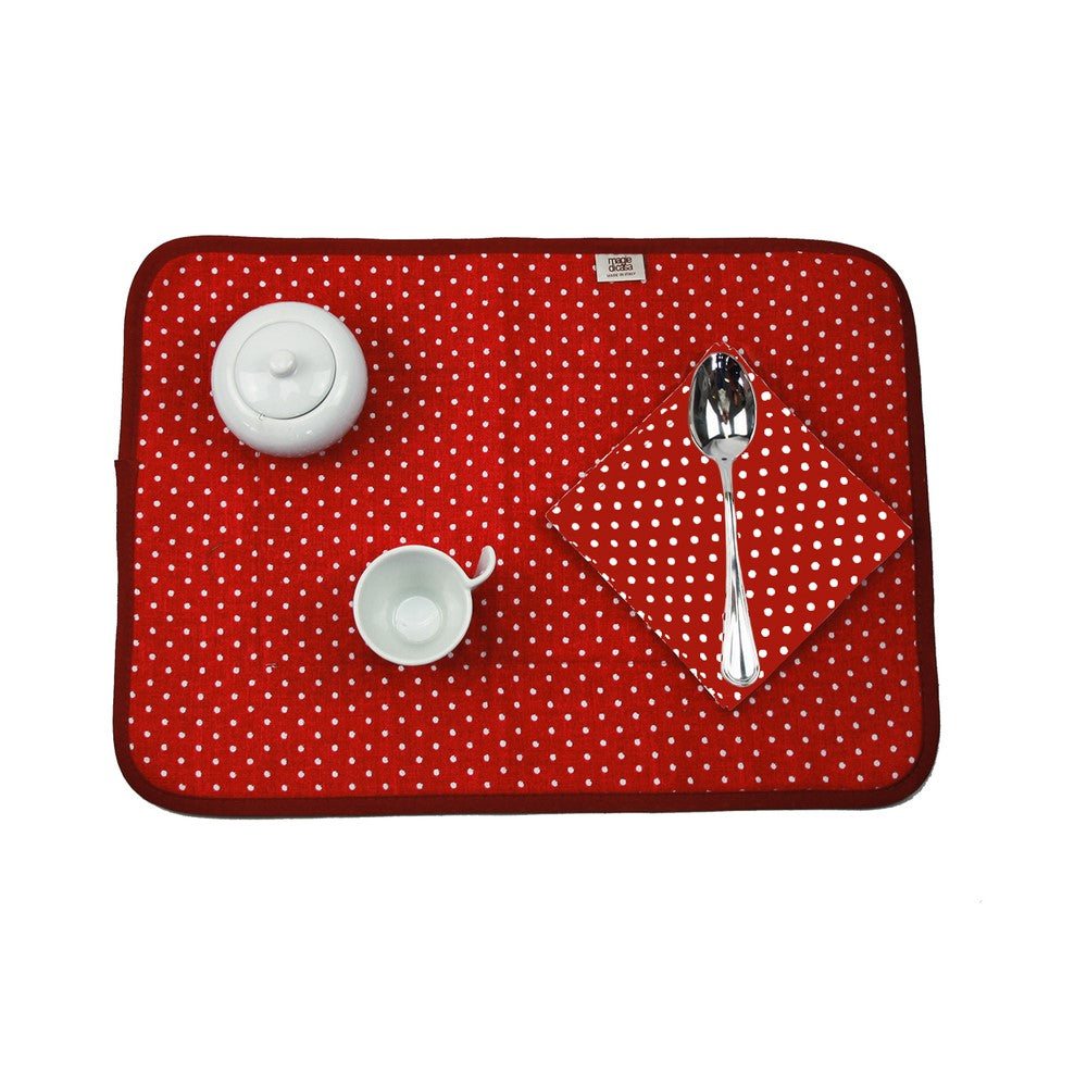 Set prima colazione RINO: tovaglietta imbottita+tovagliolo