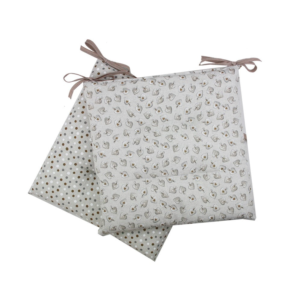 Confezione due cuscini coprisedia trapuntini CLASSIC LOVE
