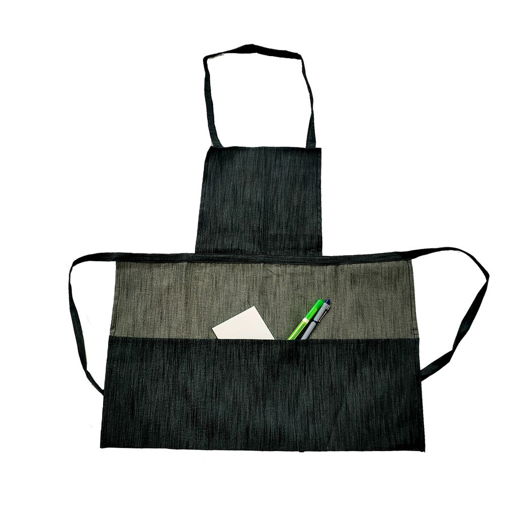 Grembiule a pettorina cameriere/a ZUZZURRO cm.63x67 con 3 tasconi