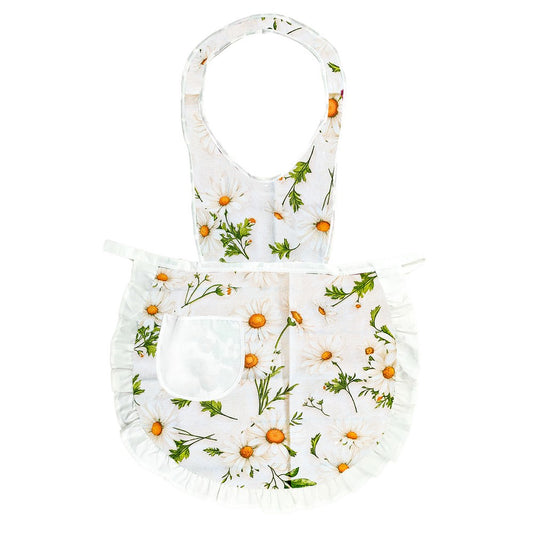 Grembiule con pettorina ANASTASIA cm.60x94 con tasca e volant
