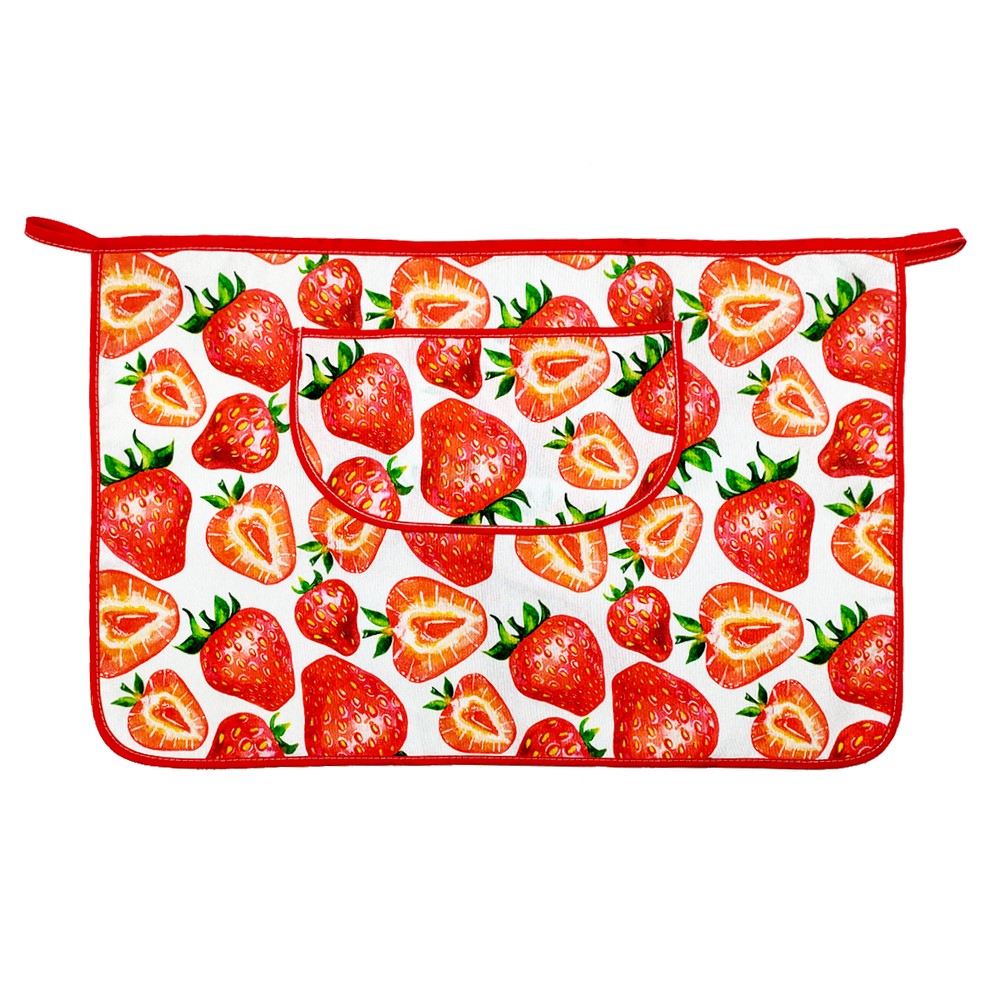 Grembiule a vita FRUITS con tascone cm.40x60
