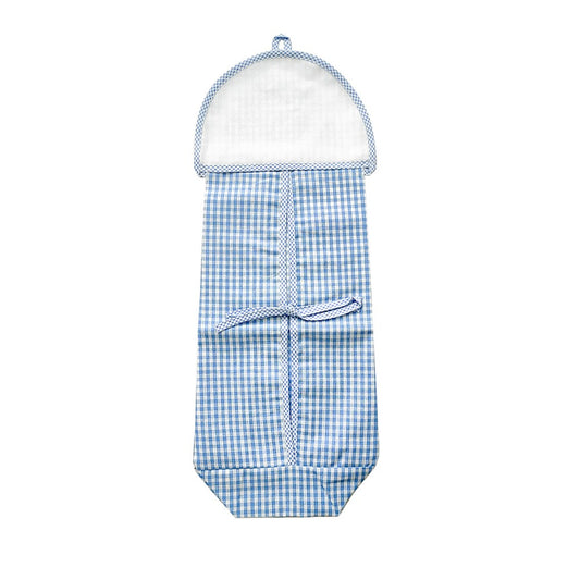 Portapannolini con tasca in etamine da ricamare