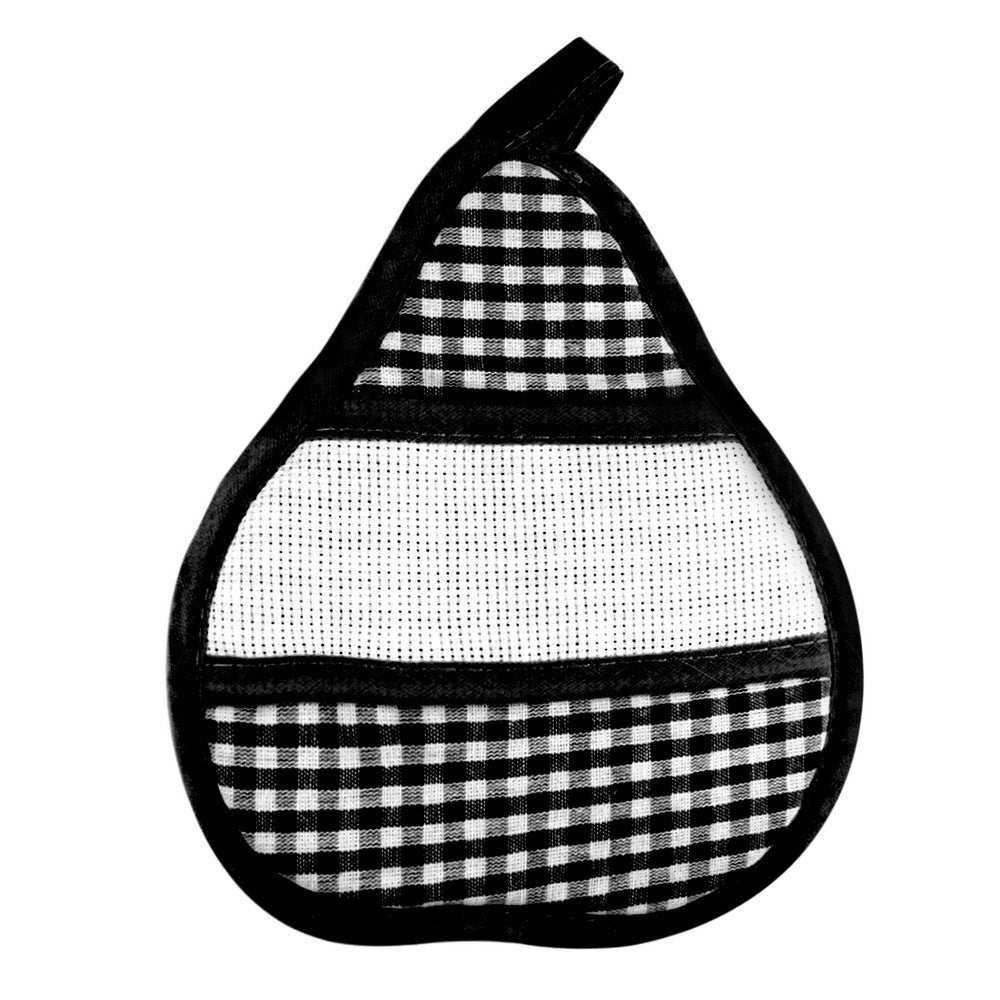 Presina cucina KATY pera/mela con fascia in etamine in tessuto zephir