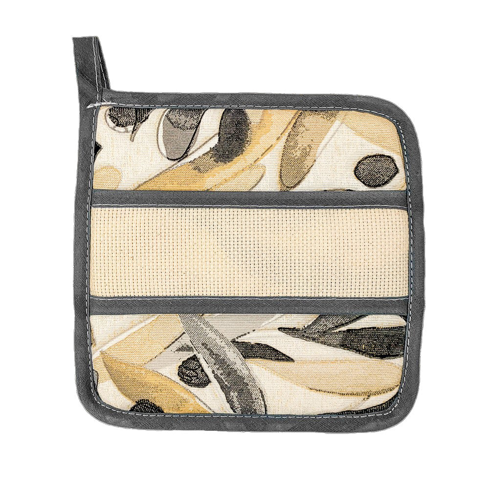 Presine da cucina CARISMA quadrata cm.20x20 o tonda diametro cm.19 con fascia da ricamare