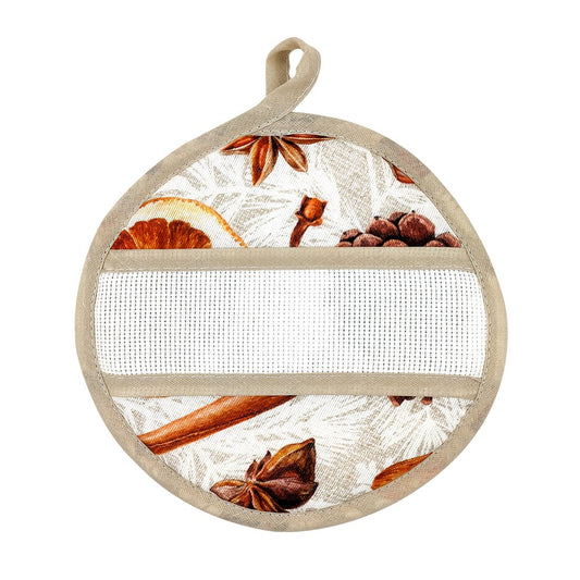 Presina quadrata 20x20 o tonda AUTUMN con fascia da ricamare