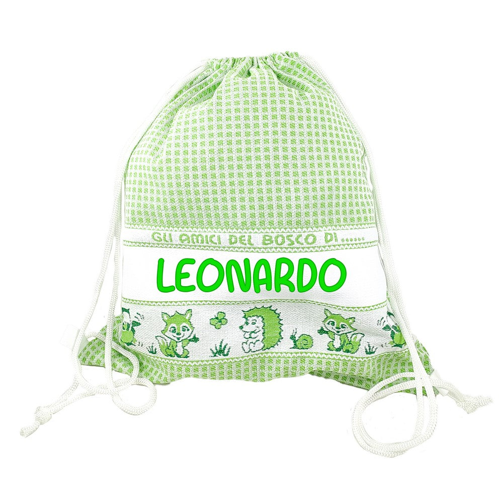 Sacca ZAINETTO PERSONALIZZATO AMICI DEL BOSCO
