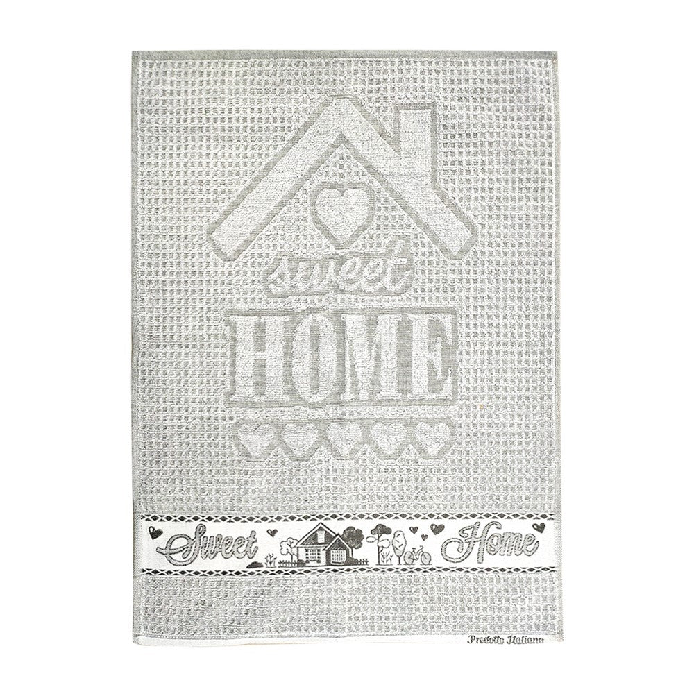 Strofinaccio spugna HOME SWEET HOME cm.50x70