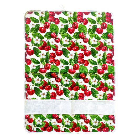 Strofinaccio PRIMAVERA cm.50x70 con inserto da ricamare