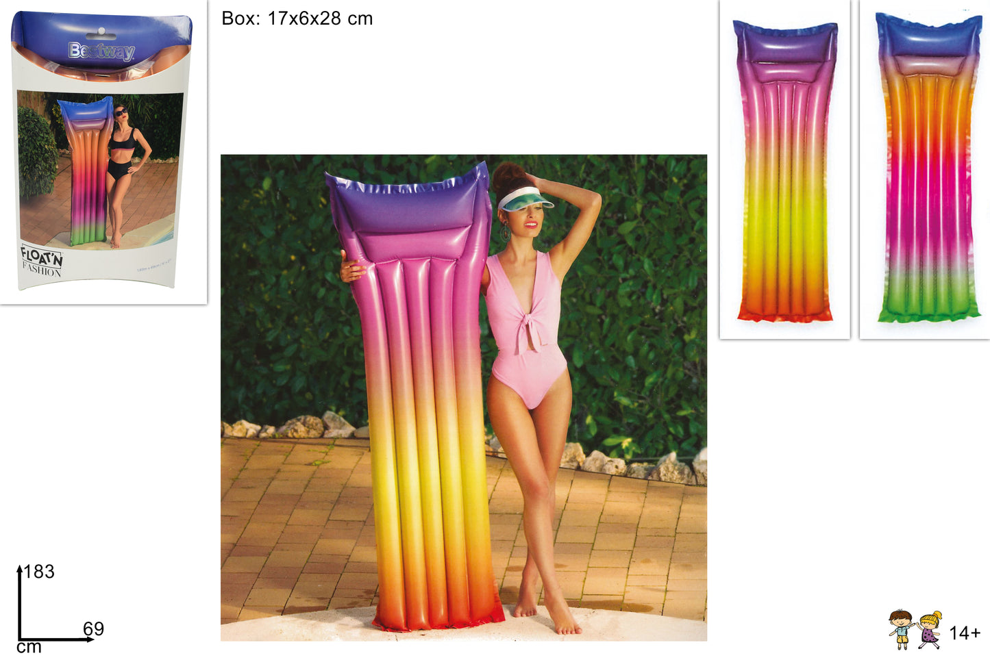 Materassino Rainbow cm 183x69