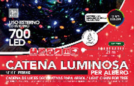 FILI LUCI LED MUTICOLOR A CORRENTE CON 8 GIOCHI DI LUCE