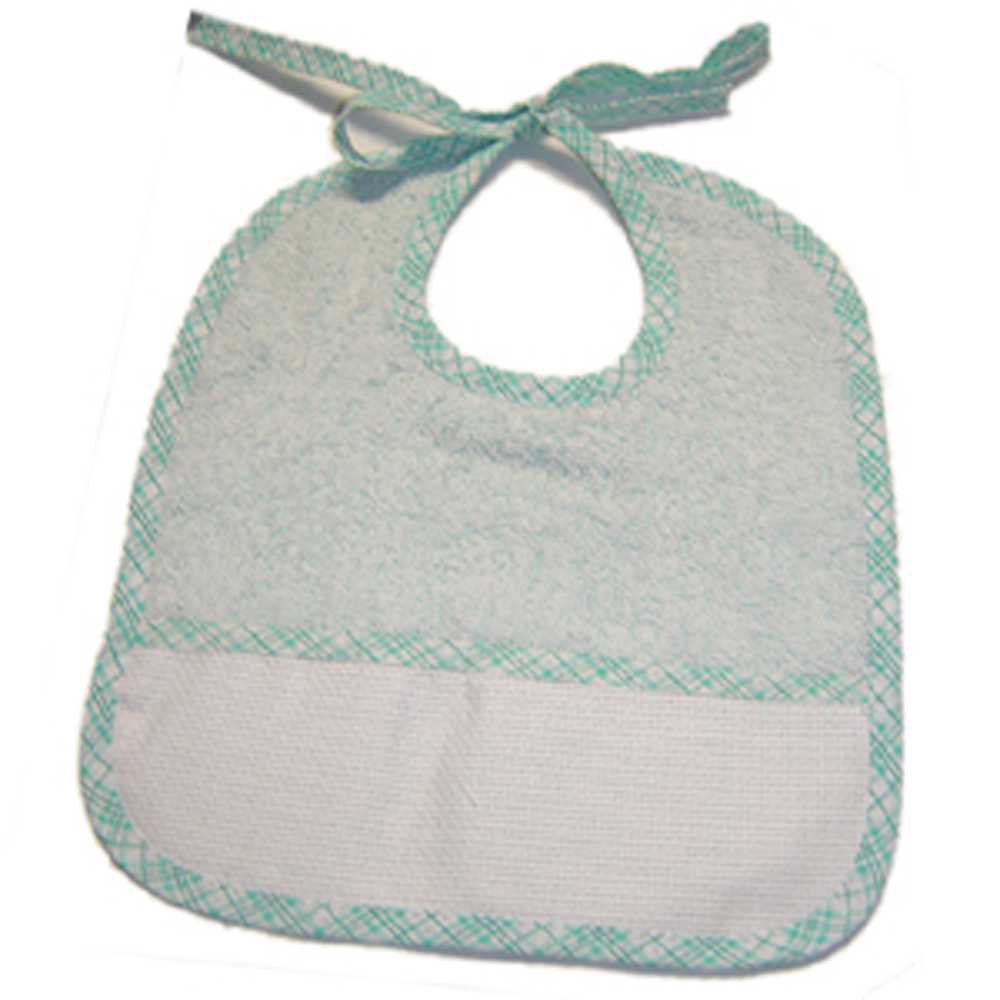 Bavaglino DUDU' in spugna con tasca da ricamare