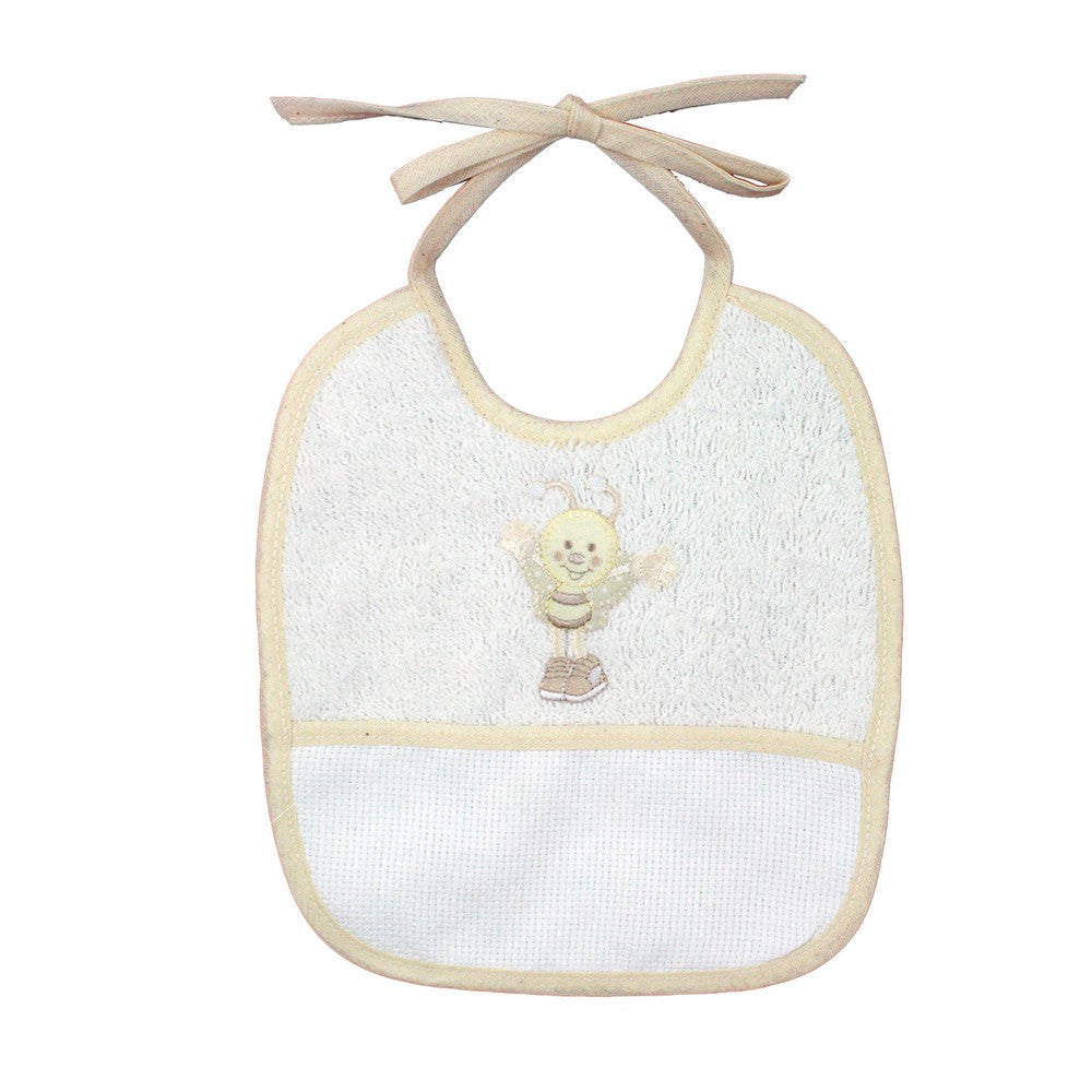 Bavetta MAIA cm.19x20 con tasca da ricamare