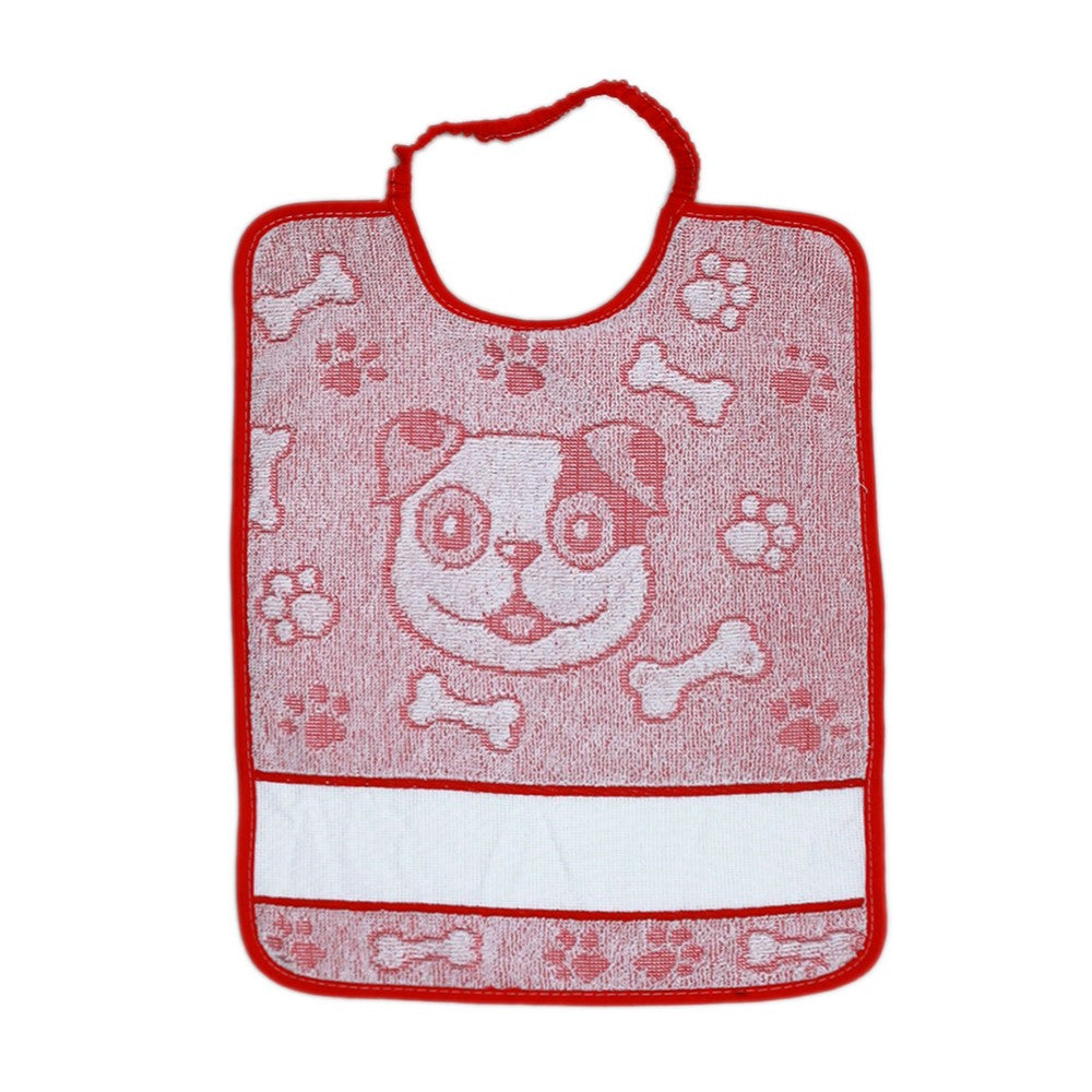 Bavaglino RUFY cm. 29x35 con etamine per ricamo chiusura con elastico