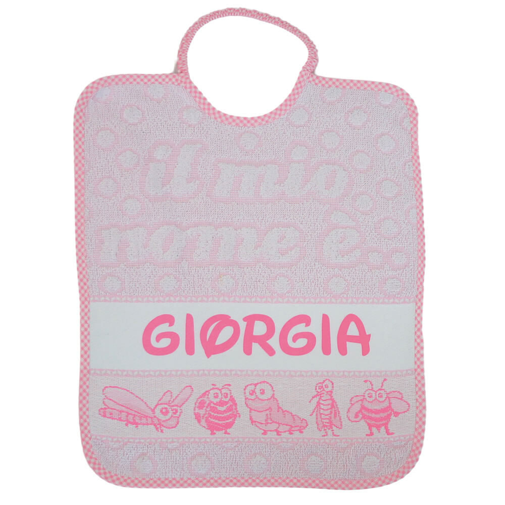 Bavaglino con elastico NOMI personalizzabile
