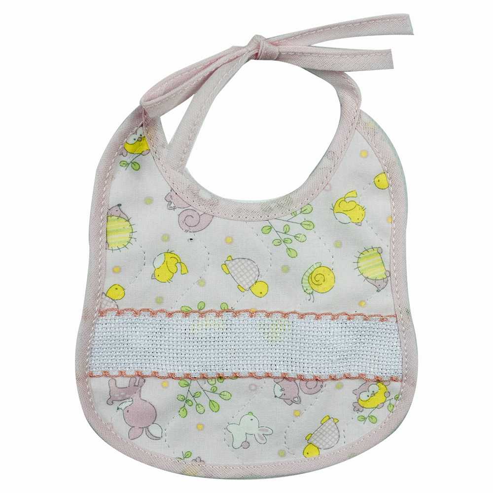 Bavetta NAOMI cm.15x16 con laccetti e fascia da ricamare