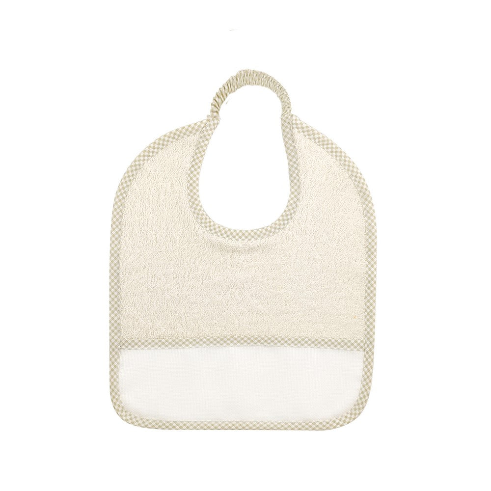 6 BAVAGLINI piccoli 24x27 con ELASTICO personalizzati con il nome che vuoi tu.