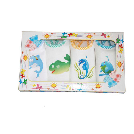 Confezione Speedy:4 bavette a forma di cuore con laccetti