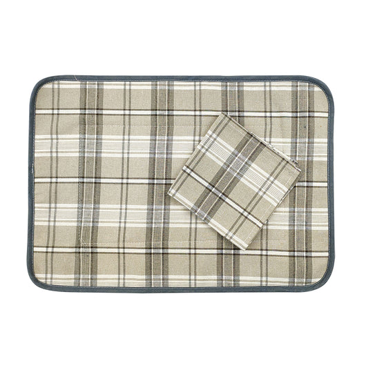 Set prima colazione SCOZIA:Tovaglietta imbottita e tovagliolo