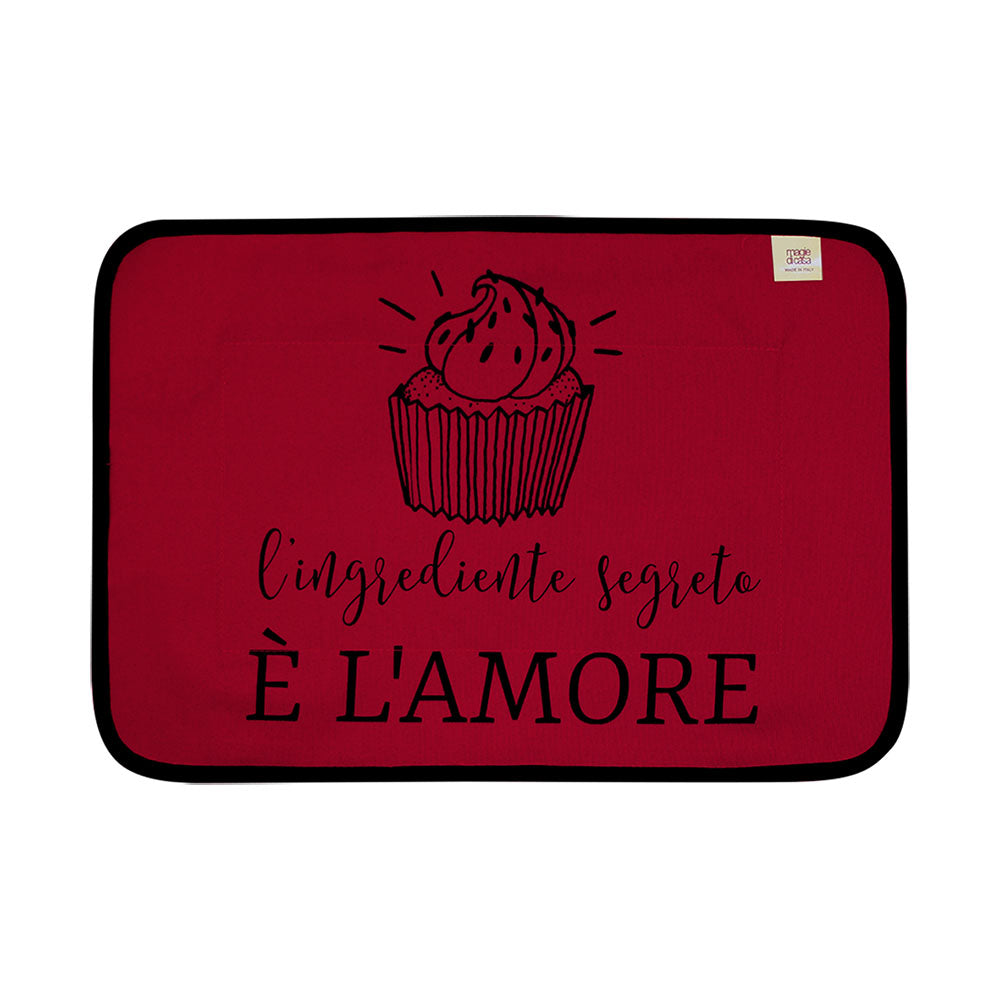 Tovaglietta LA CUCINAZZA cm.35x50 con stampe SPIRITOSE
