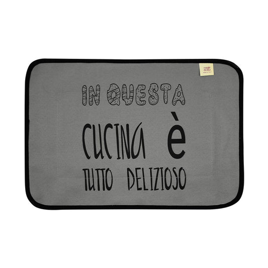 Tovaglietta LA CUCINAZZA cm.35x50 con stampe SPIRITOSE